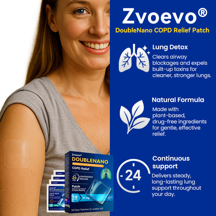 🌿TGA Approved:🔥 Hot Sale - Limited Stocks 🌿 Zvoevo® DoubleNano COPD Relief Patch 🔥50% OFF🔥