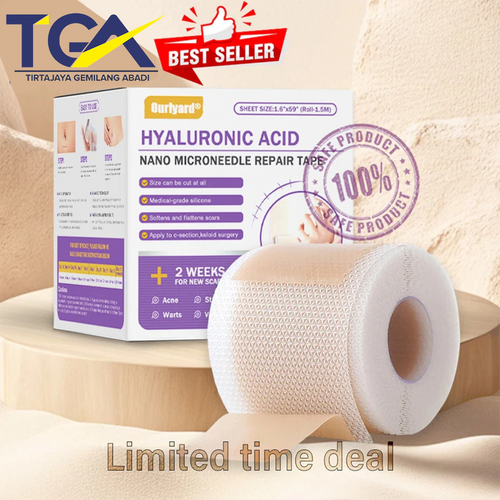 ✅Official Store |Ourlyard® Hyaluronic Acid Nano Microneedle Repair Tape🏥(Treatment of old and new scars, reduction of surgical scars, stretch marks, keloids, acne, burns, warts, dermatomes and varicose veins)