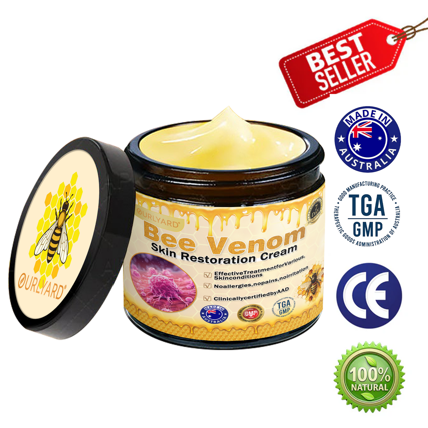 🪞TGA Approved: Ourlyard® Bee venom Pro Comprehensive Cream — 🔥Limited Time 80% OFF🔥