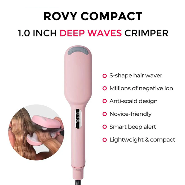 👑👑Final 6 Hours: 60% OFF COMPACT Hair Waver Crimper