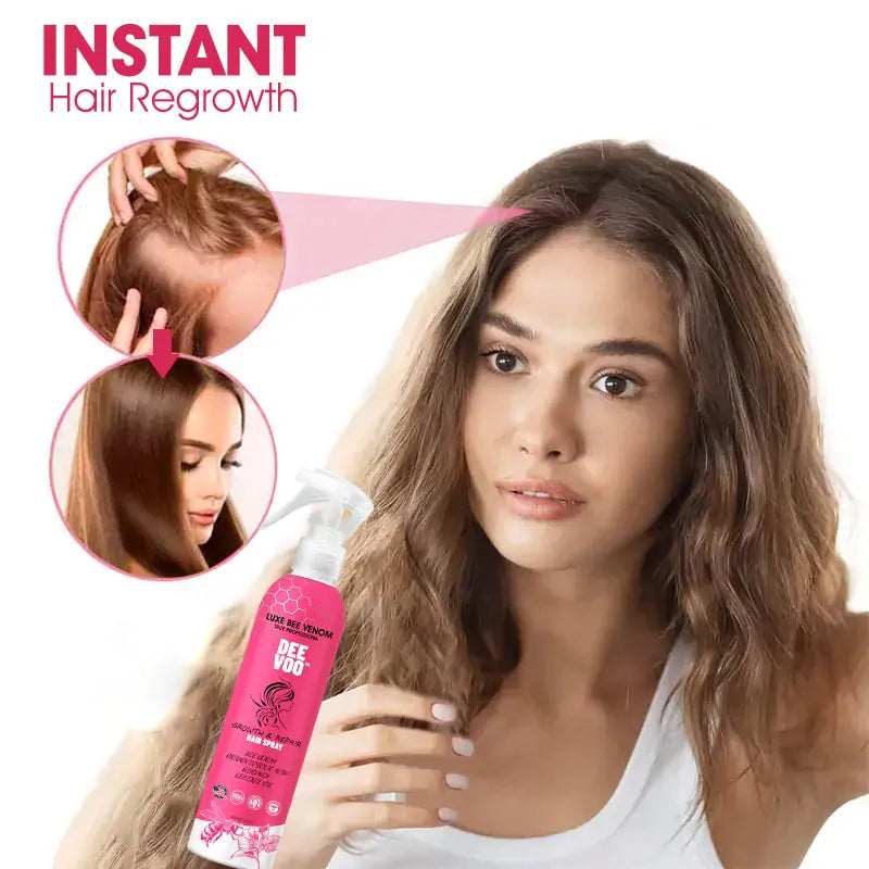 ✨️DeeVoo™   Luxe Bee venom Scalp Treatment HairGrᴏᴡth Hair Spray(Hurry, 80% OFF - Only 30 minutes left 🫧)